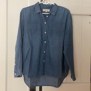 Madewell boyfriend denim button down